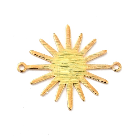 Rack Plating Brass Connector Charms KK-E067-32G-1