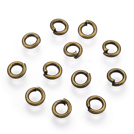 Brass Open Jump Rings X-JRC4MM-AB-1