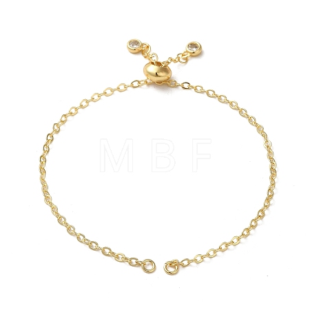 Rack Plating Brass Cable Chain Link Bracelet Making KK-TAC0016-05G-1