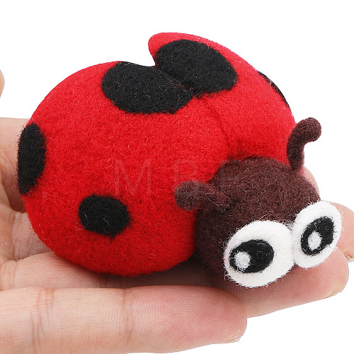 DIY Ladybug Pendant Needle Felting Kit PW-WG8DC57-01-1