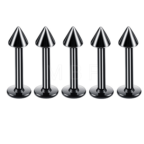 304 Stainless Steel Cone Threadless Labrets for Women Men WG9B6EB-21-1