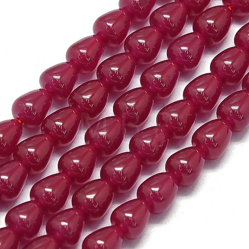 Natural Red Corundum/Ruby Beads Strands G-G106-M01-01-1