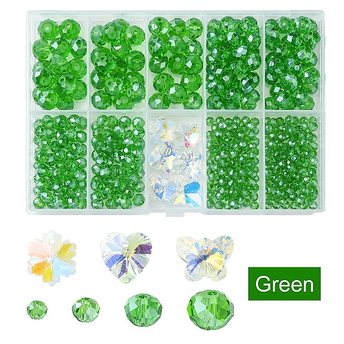 DIY Glass Beads & Charms Jewelry Making Finding Kit DIY-YW0009-03D-1