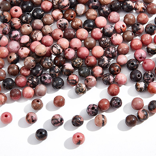  Natural Rhodonite Beads Strands G-NB0005-33B-1