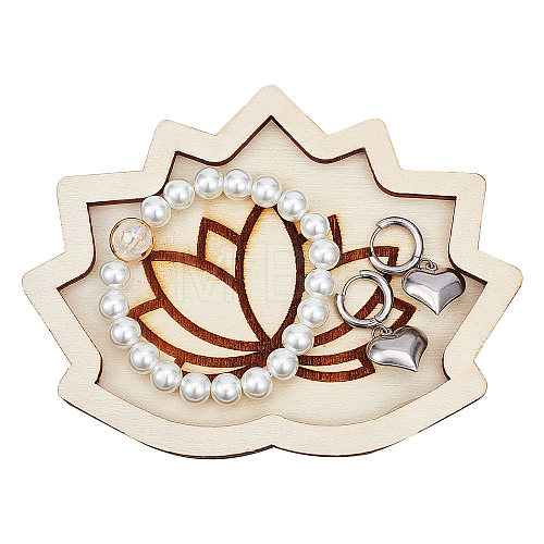 Wooden Crystal Ornament Display Tray AJEW-WH0324-31B-1