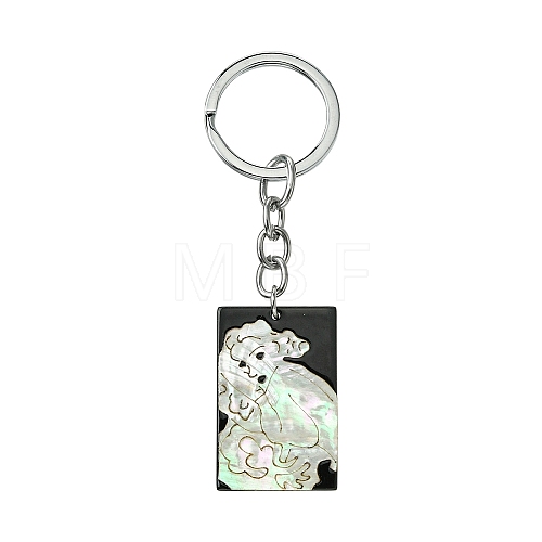 Acrylic & Shell Keychains KEYC-YW00009-03-1