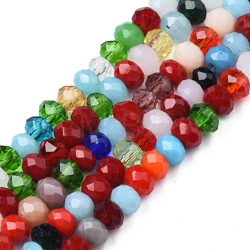 Glass Beads Strands GLAA-S019-01B-1