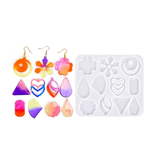 Geometry Earrings Pendants DIY Silicone Mold DIY-Q033-01C-1