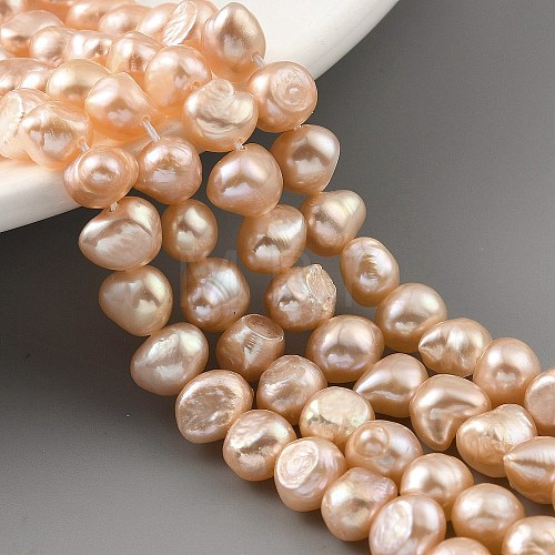 Natural Cultured Freshwater Pearl Beads Strands PEAR-A006-07C-1